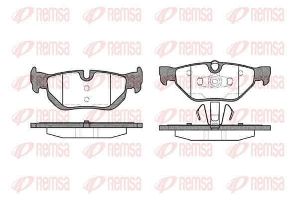 Bremsbelagsatz Scheibenbremse Remsa 1145.00 FüR E90 E91 E87 E93 Bmw E92 3Er 1Er-image