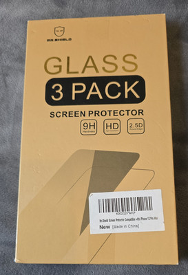 Mr.Shield 3 Pack Screen Protector Glass for iphone 12 pro max