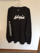 Factory Effex Kawasaki Ninja Motorcycles Black Long Sleeve T Shirt Mens s XXL