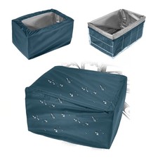 Housse imperméable panier vélo Oxford 210D 32x22x28cm Bleu Marine 1PC