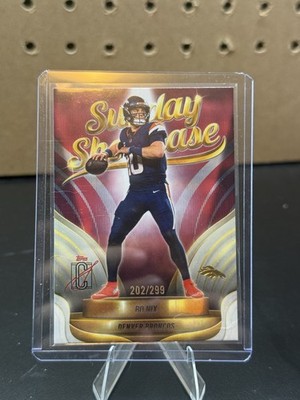 Topps 2025 Signature Class Bo Nix Sunday Showcase SS-15 Broncos /299