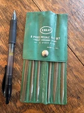 Vintage Enkay Six Piece Needle File Set/Swedish Steel/#450/MadeInItaly