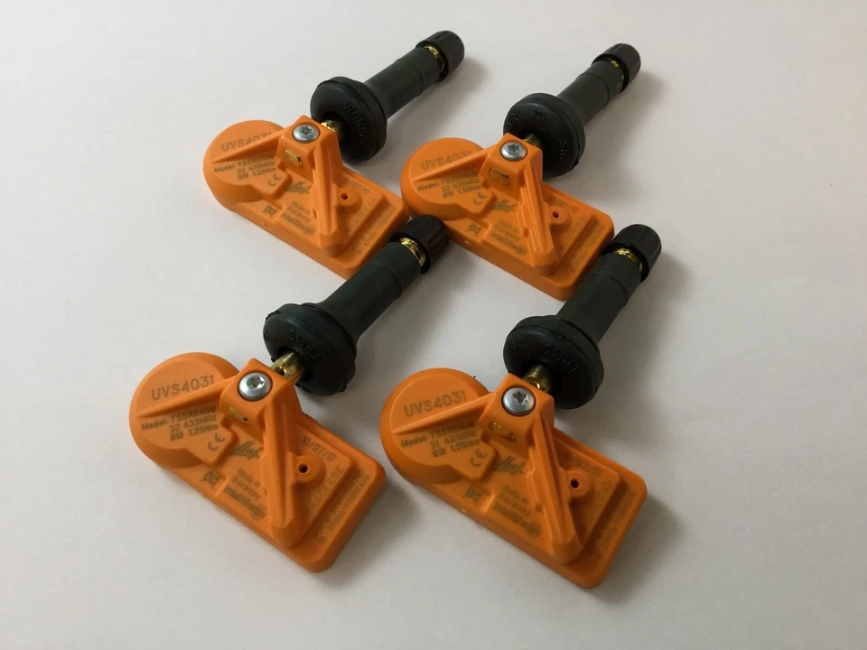 Juego de 4 sensores de presión de aire de neumáticos TPMS 315 MHZ goma apta para Toyota Tacoma 2008 aleación Foto 3 de 4