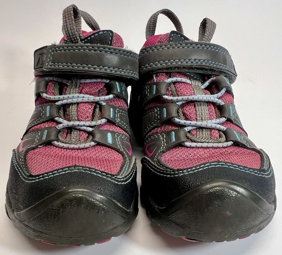 KEEN Niños Impermeables Zapatos de Senderismo Gris Rosa Talla 9 Gancho y Lazo Zapatillas Trail Foto 2 de 4