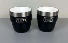 Yeti Shot Glasses x 2 Black Cups Dishwasher S...
