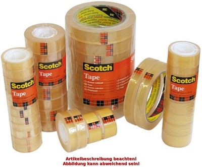 10 Scotch Klebefilm 508, transparent, 15 mm x 33 m