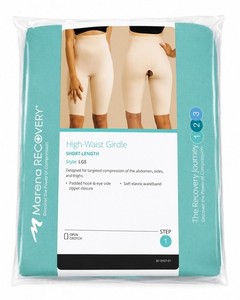 Marena Recovery High Waist Girdle XXL Short Length Compression Garment Open...