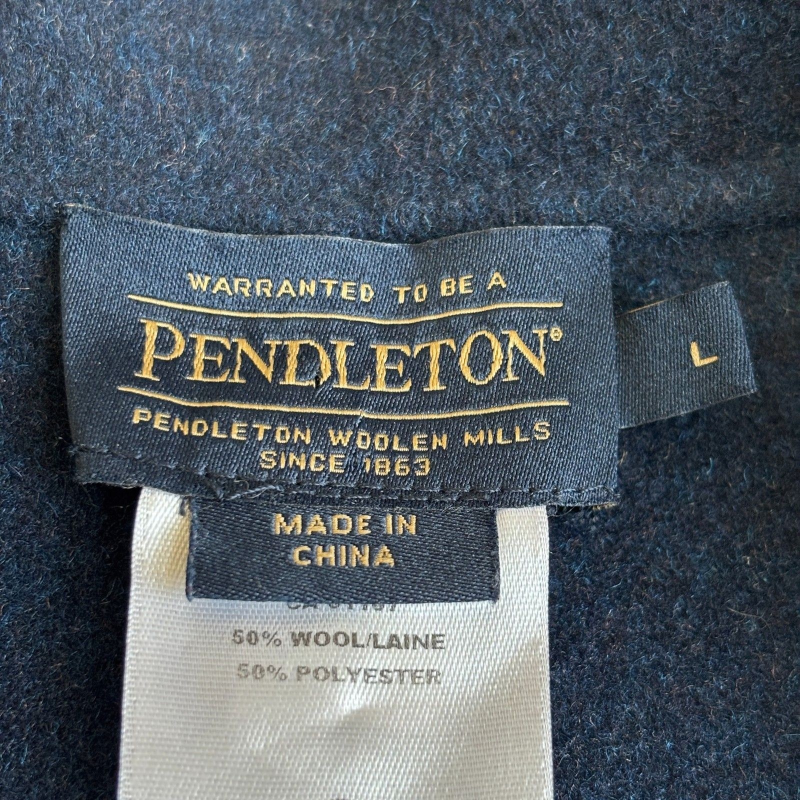 Pendleton Wool Double Face Long Jacket Blazer Wom… - image 5