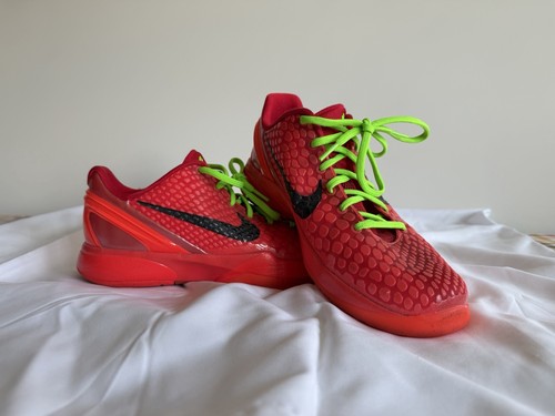 Kobe 6 Reverse Grinch Size 7Y Authentic Used