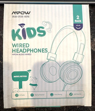 Meow Over-ear Kids Safe Wired Headphones For Teens Boys  Girls 2 Pack 