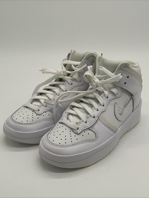 Nike Dunk High Up Women Size 7 White Used DH3718-100