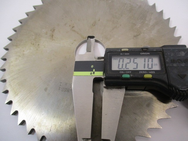 RELTOOL M-46 Horizontal Side Milling Saw Blade Slitting 6" OD x 3/16" W x 1" ID