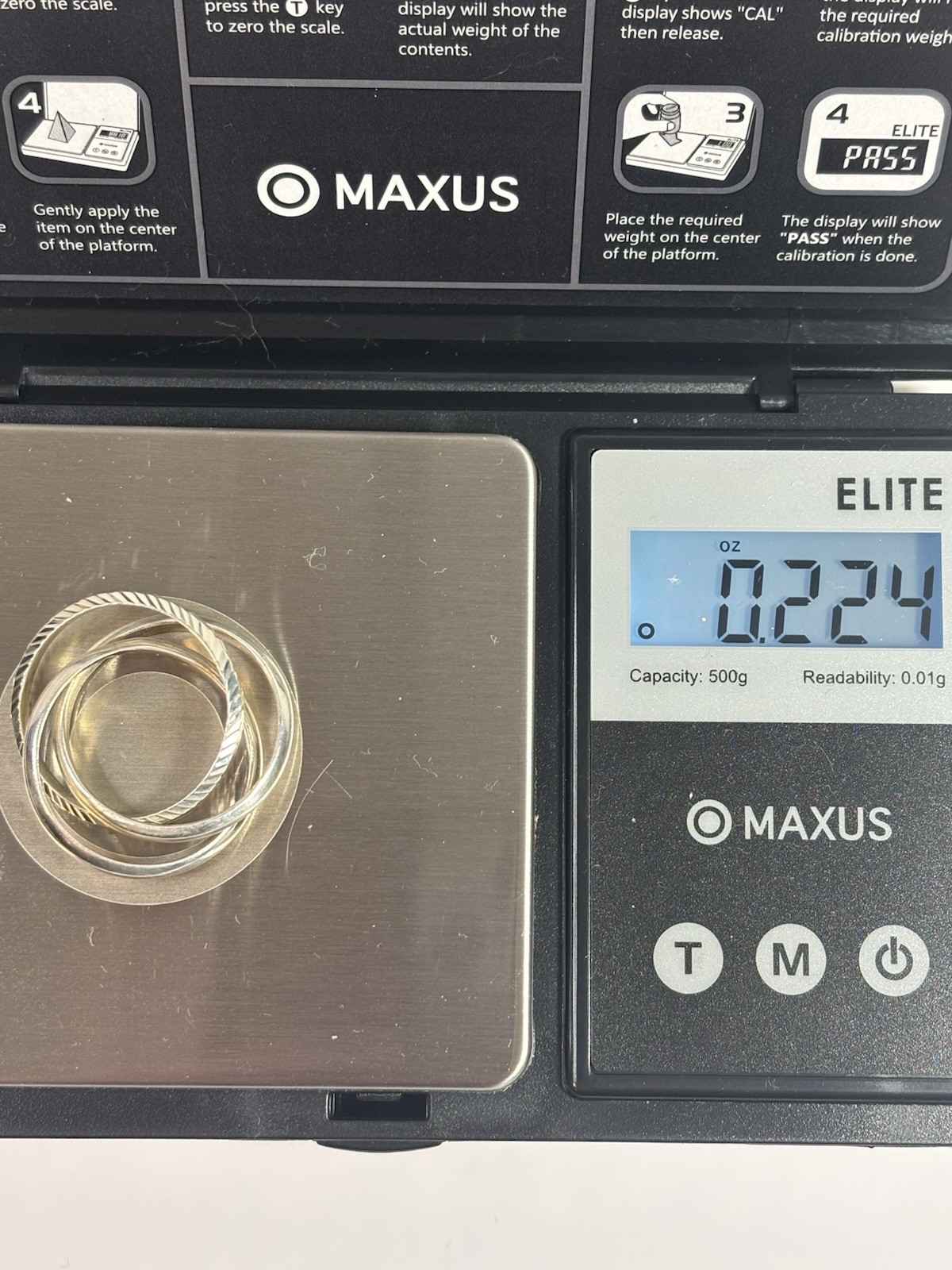 Stacking Ring Set 925 Sterling Silver Silver Ring… - image 8