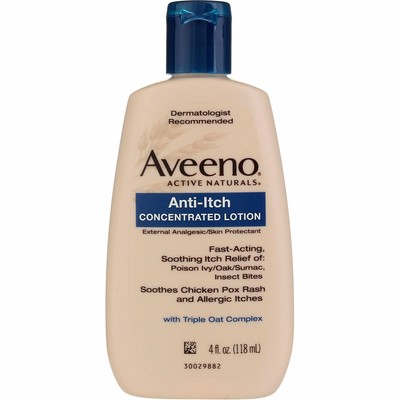 4 Pack Aveeno Active Naturals Anti-Itch Concentrated Lotion, 4 oz