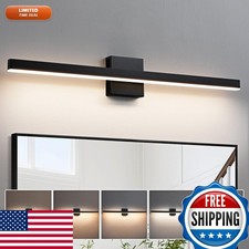 KAISITE Modern Bathroom Vanity Light - Black LED Bar 32 Inch Dimmable 5CCT