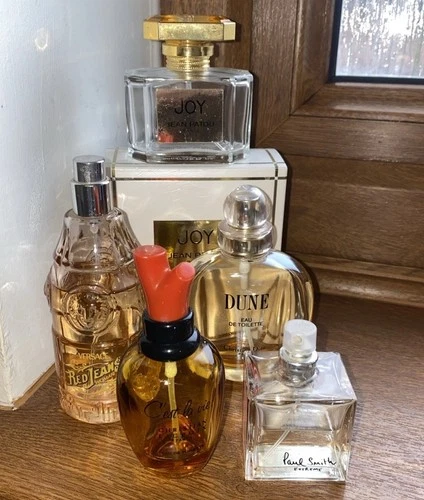 Perfume Bottles Joy Christian La Croix Versace paul Smith Dior