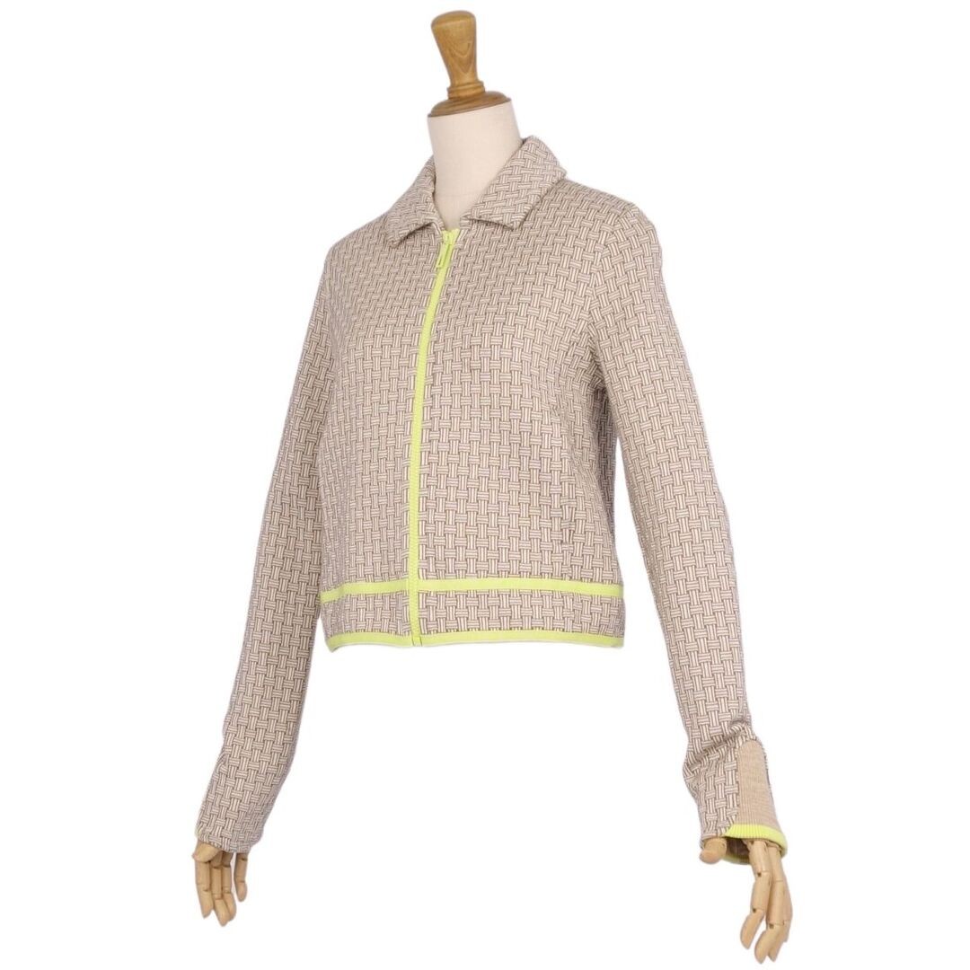 Hermes 2022 Jacket Zip Up Knit Cotton H Logo Outerwear Womens 36 Used MOLO-0 thumbnail 5