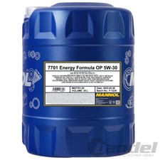 20L MOTORÖL MANNOL ENERGY SAE 5W-30 passend für CHEVROLET OPEL BENZIN o. DIESEL