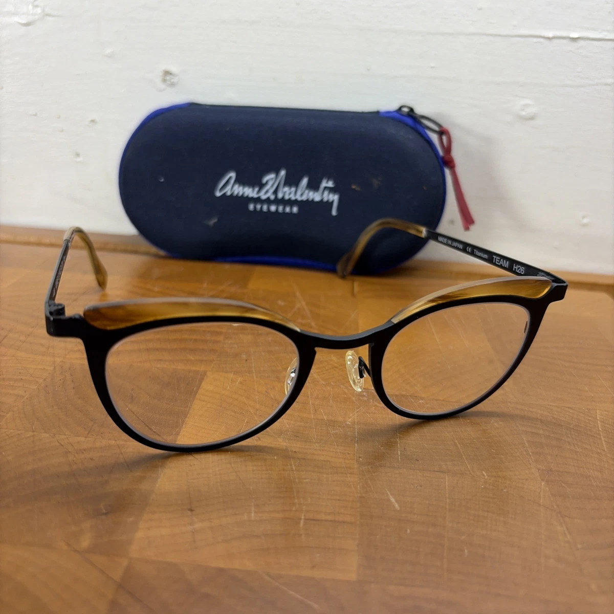 Anne et Valentin Baudelaire Eyeglasses Blue FRAMES ONLY Titanium Made In Japan ANNE ET VALENTIN - BALKA 23C01 main image 2