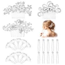 23pcs Bridal Hair Comb Accessories Wedding Hair Accessories For Brides Bridal Ha