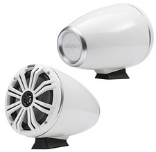 Kicker 46KMFC8W Marine Audio Boat Flat Surface Mount 8" Tower Speakers-White