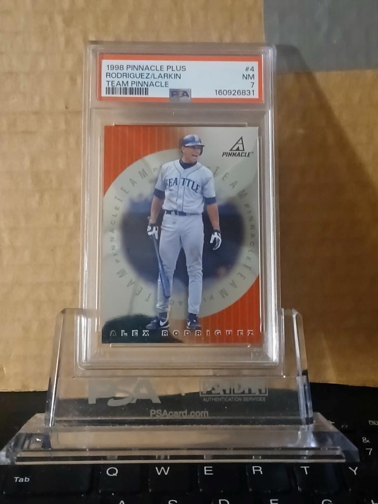 Alex Rodriguez/ Barry Larkin 1998 Pinnacle Plus Team Pinnacle Foil /Non PSA 7