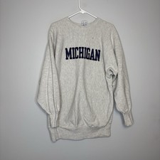 Vintage Michigan Wolverines Champion Reverse Weave 90s Spell Out Pullover XXL