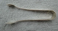 Antique Sterling R. Wallace & Sons Sugar Cube Tongs Mono'd "A" 12g