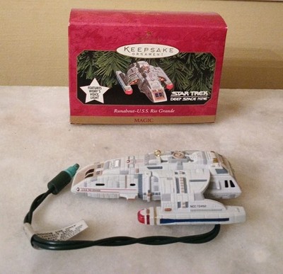 Hallmark Keepsake Star Trek Runabout-U.S.S. Rio Grande Ornament Box 