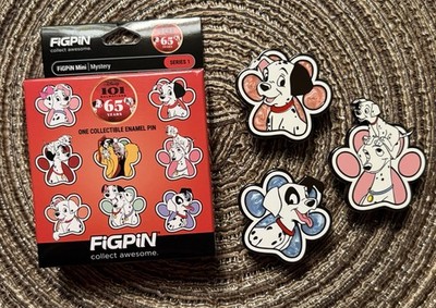 FiGPiN 101 Dalmatians Mystery Mini Series 1 Enamel Pins - YOU CHOOSE (w/ Box)
