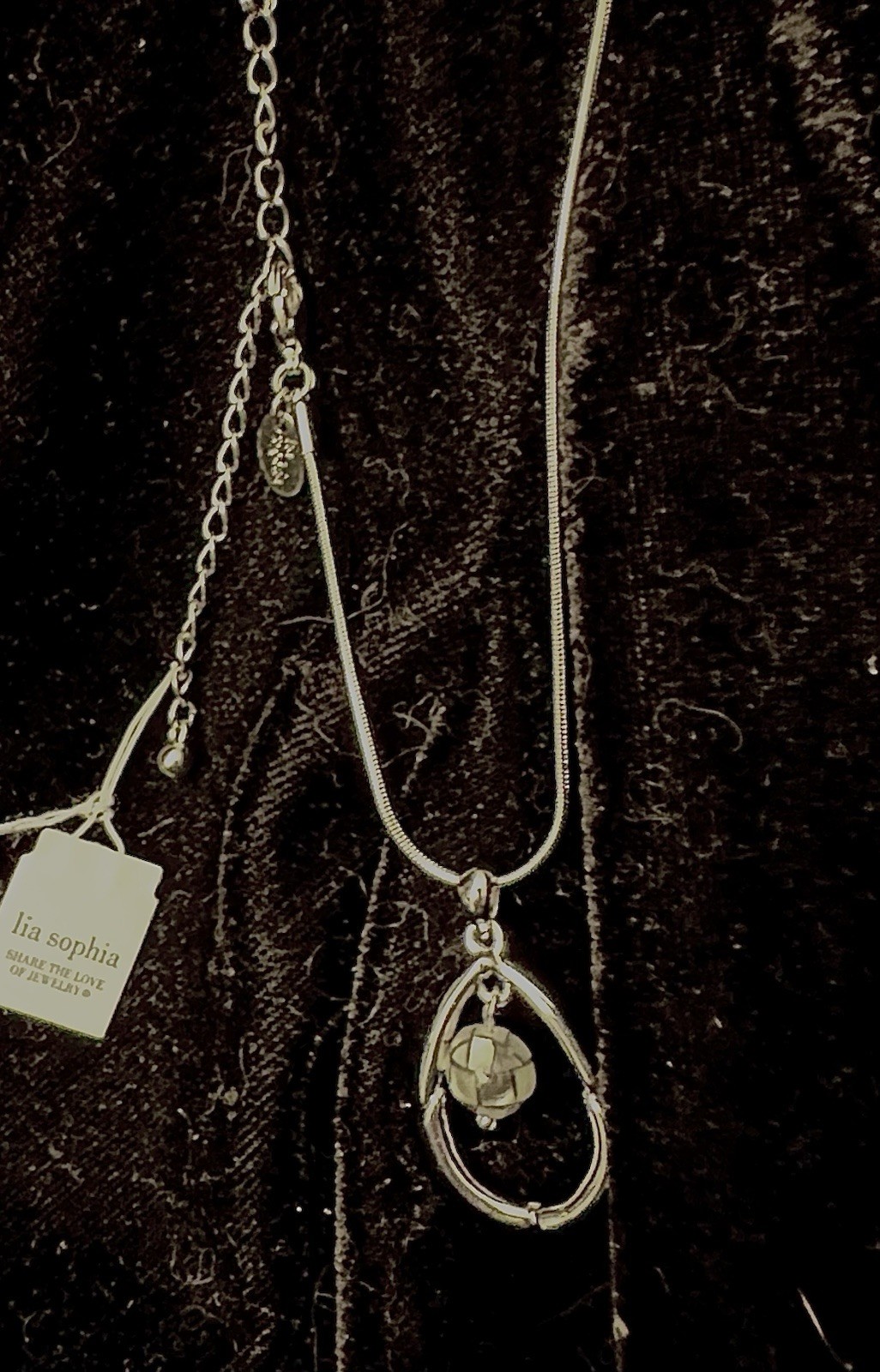 Lia Sophia Silver Tone Necklace