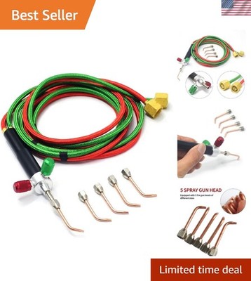 Mini Oxygen Torch Kit, Micro Oxygen Acetylene/Butane Gas Welding Torch with 5...