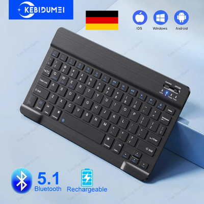 Mini Bluetooth Tastatur kabellos Wireless für PC Handy Tablet QWERTY