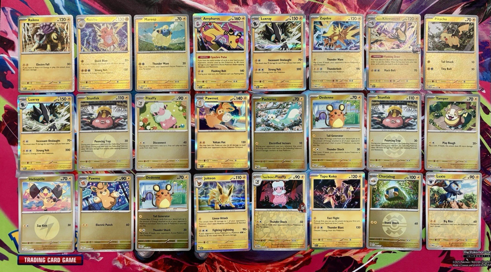 Pokemon Card Bulk Lightning +24 Holo & Reverse Holo Common & Uncommon Lot 70