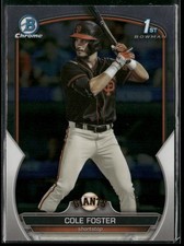 2023 Bowman Draft #BDC-128 Cole Foster Chrome