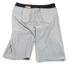 McDavid Padded Football Compression Shorts Pads Gray XXXL New