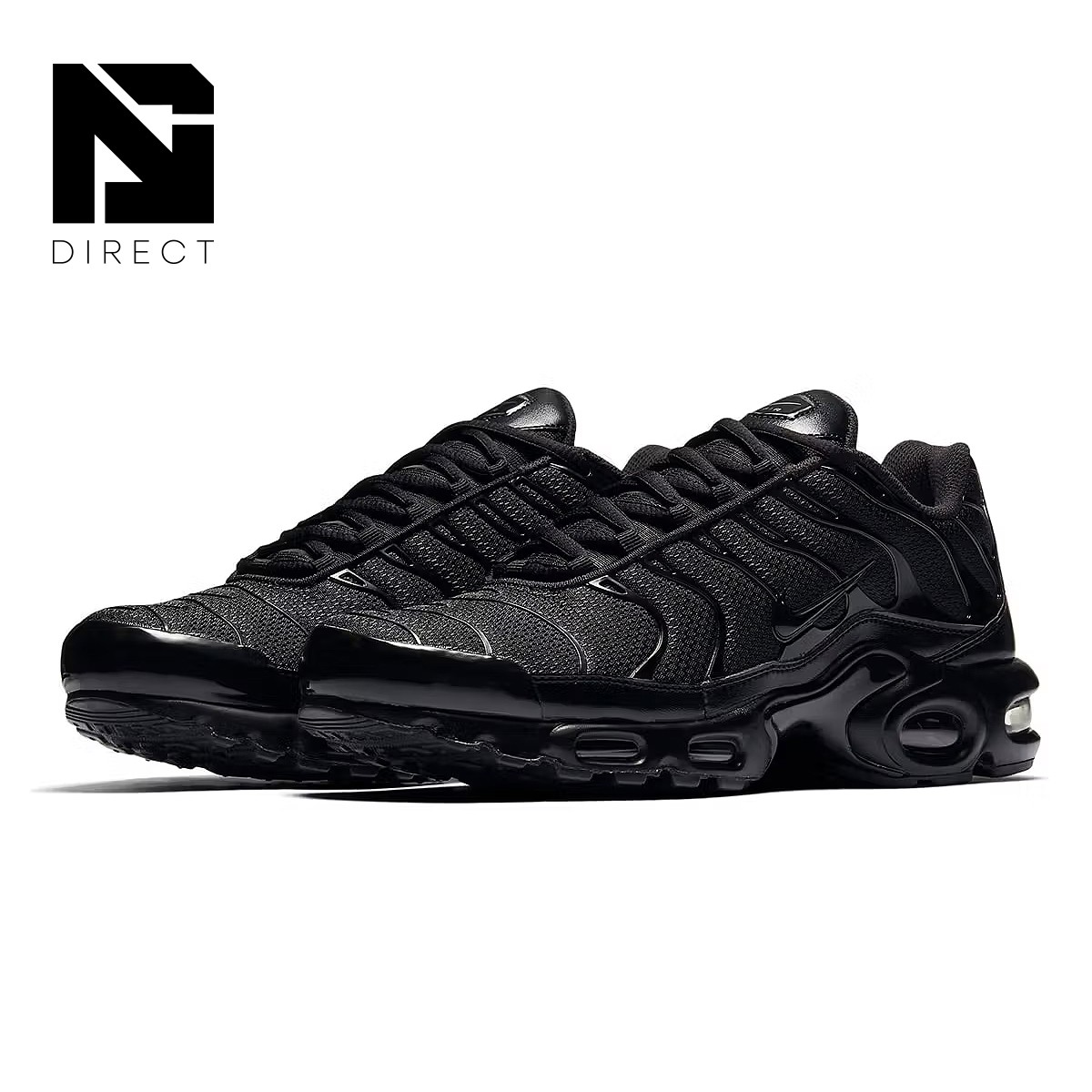 Size 11.5 - Nike Air Max Plus Low Triple Black for sale online | eBay