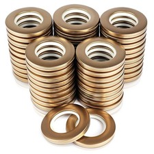 50 Pack Curtain Grommet 1-9/16 Inner Diameter 40mm Plastic Gold
