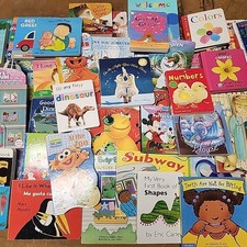 Lot of 52 Children BOARD Hardcover BABY TODDLER DAYCARE PRESCHOOL Kids BOOKS MIX