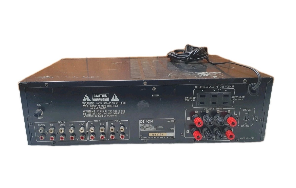 Vintage DENON PMA-520 Integrated Stereo Amplifier TESTED | eBay