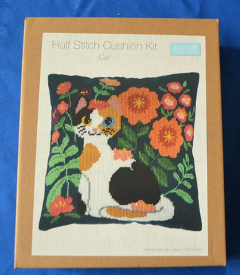 Trimits Halb Kreuzstich Gobelin Kissen Set Katze