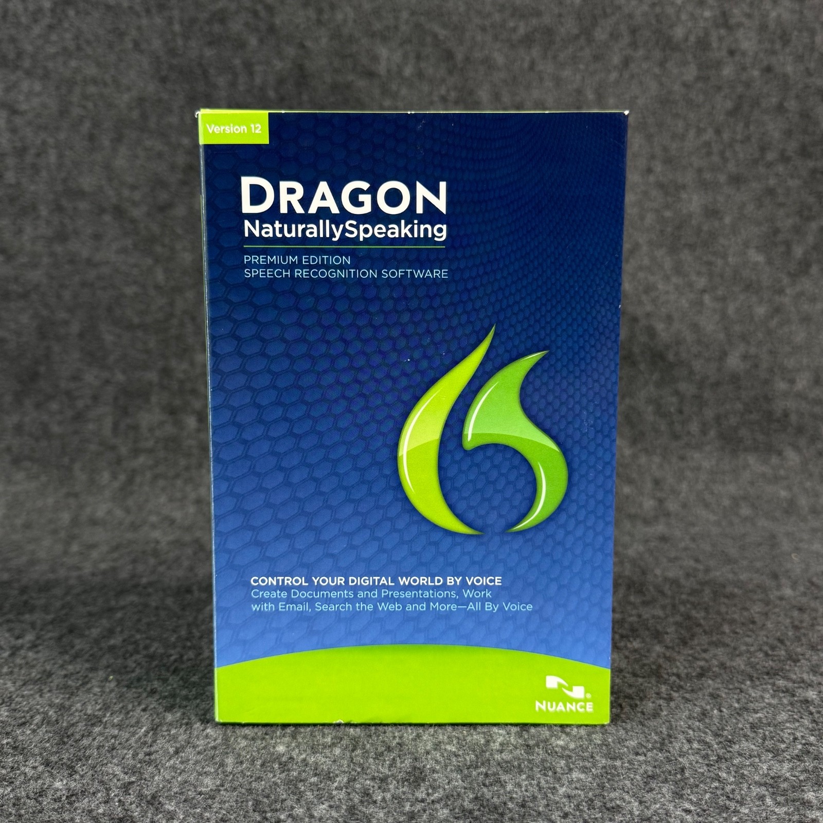 Nuance Dragon Naturally Speaking Premium Version 12 Speech Recognition Software