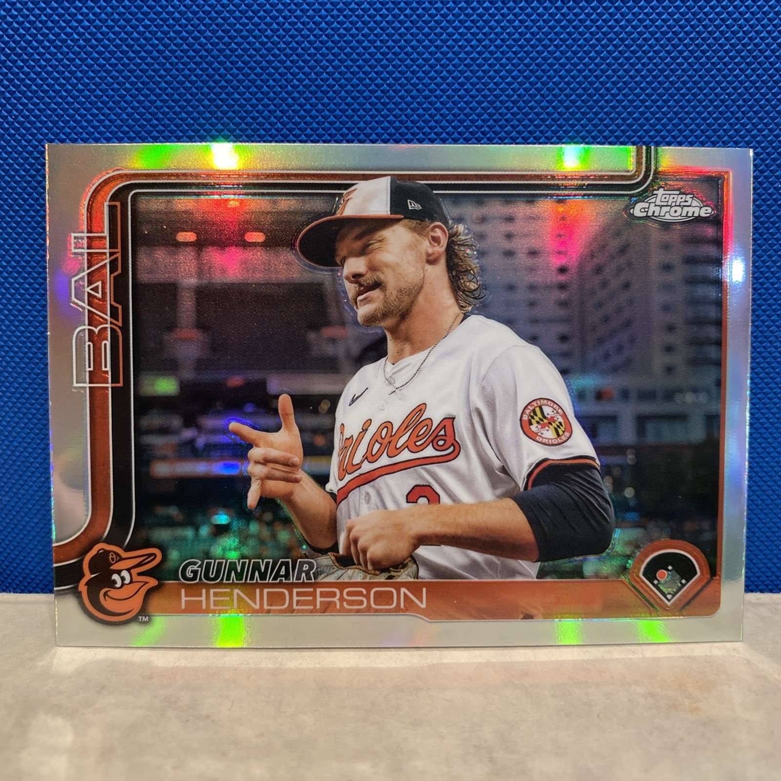 2025 Topps Chrome GUNNAR HENDERSON Image Variation Refractor SP Orioles #213