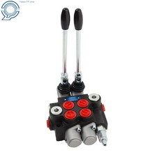 2 Spool 11GPM 3600 PSI Hydraulic Directional Control Valve Double Acting (BSPP)