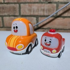 Vtech Toot Toot Cory Carson & Freddie Fire Truck & Go Car Vehicles Set Of 2