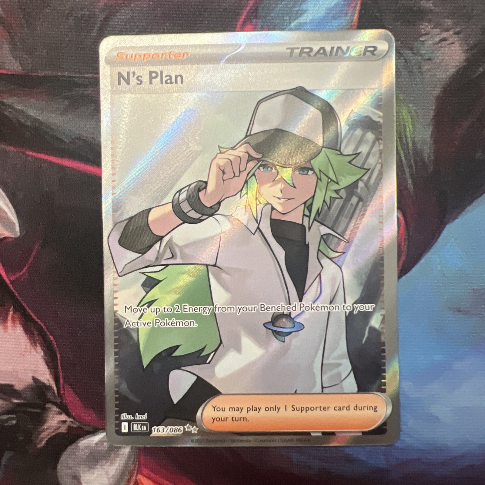 The Pokémon Company N's Plan 163/086 SV Black Bolt Ultra Rare Holo Trainer Eng