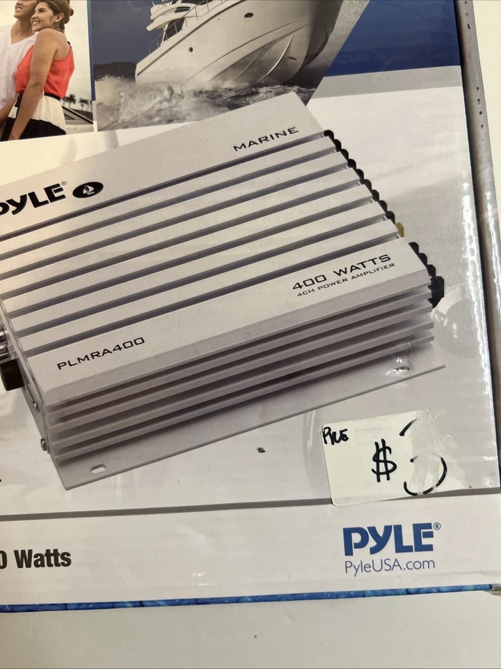 Pyle PLMRA400 White 400 Watts 4 Channels Waterproof Power Amplifier - Image 3 of 4