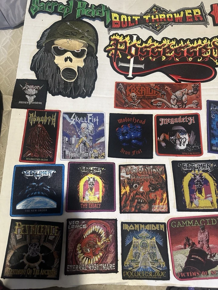 Lote de parches de música heavy metal Foto 4 de 4