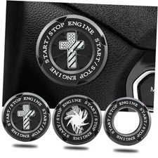 Car Start Button Cover Rotary Engine Push to Start Button Cover Cool Cross