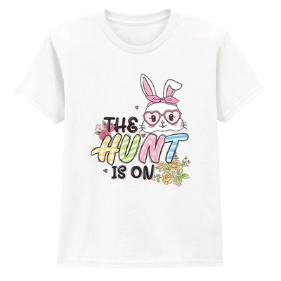 The Hunt Is On Damen T-Shirt Hase Eiersuche Ostern Geschenk für Sie